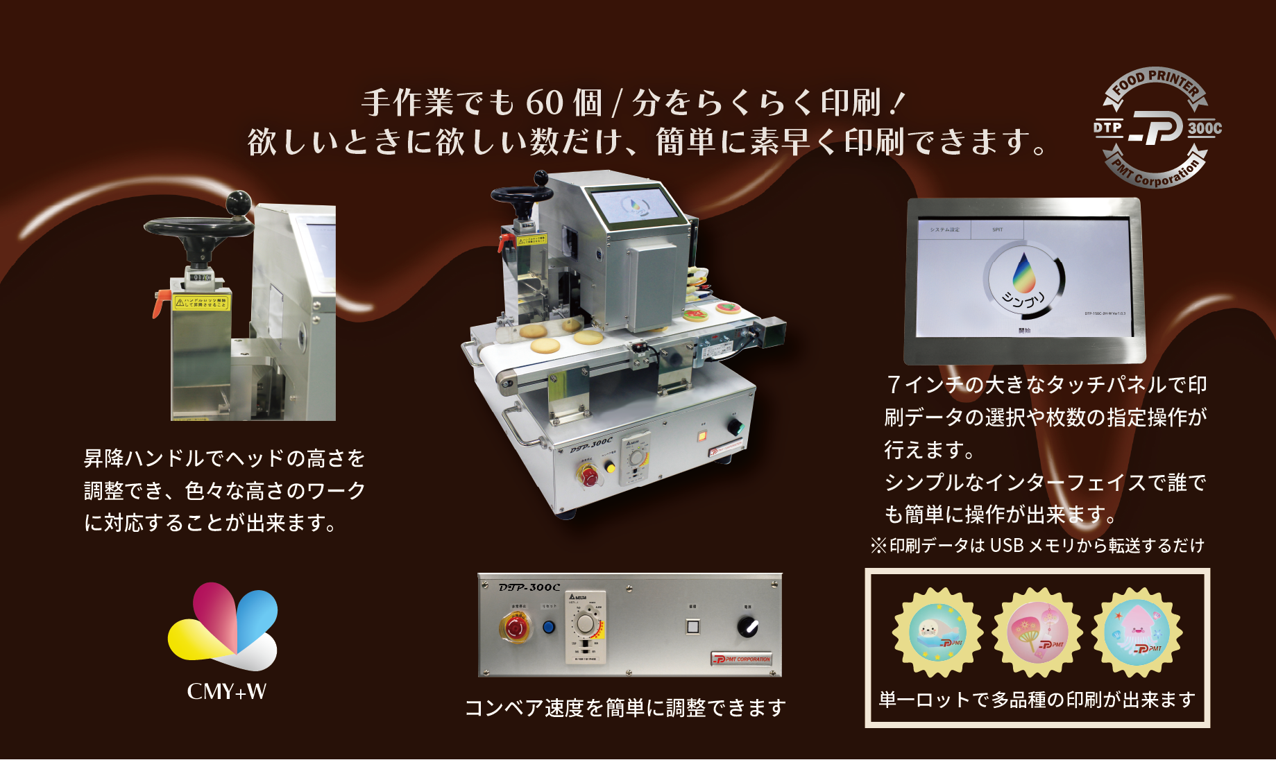 フードプリンター DTP-300C-W